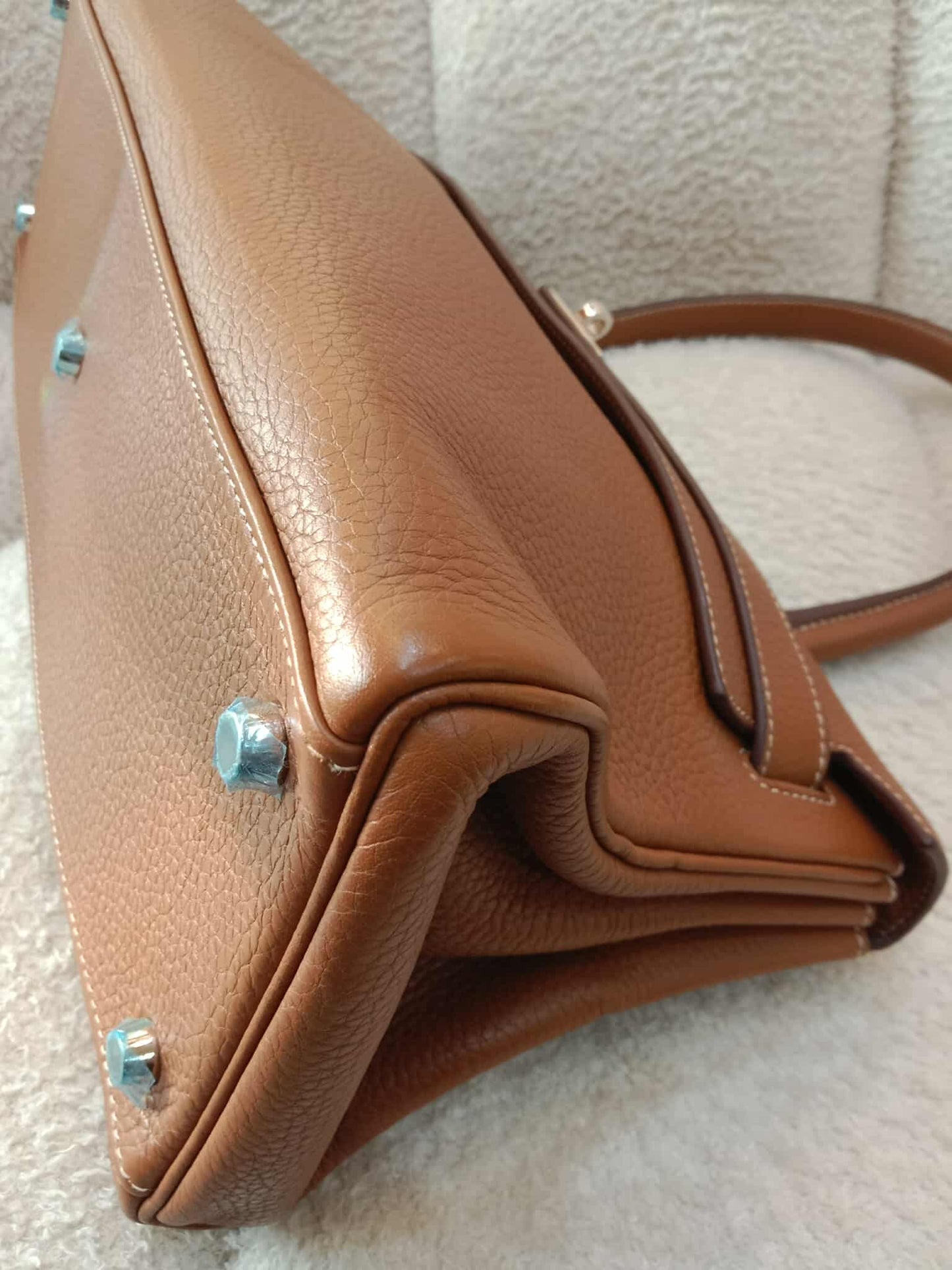 Hermes JPG 42 Gold Clemence Stamp N Square 2010