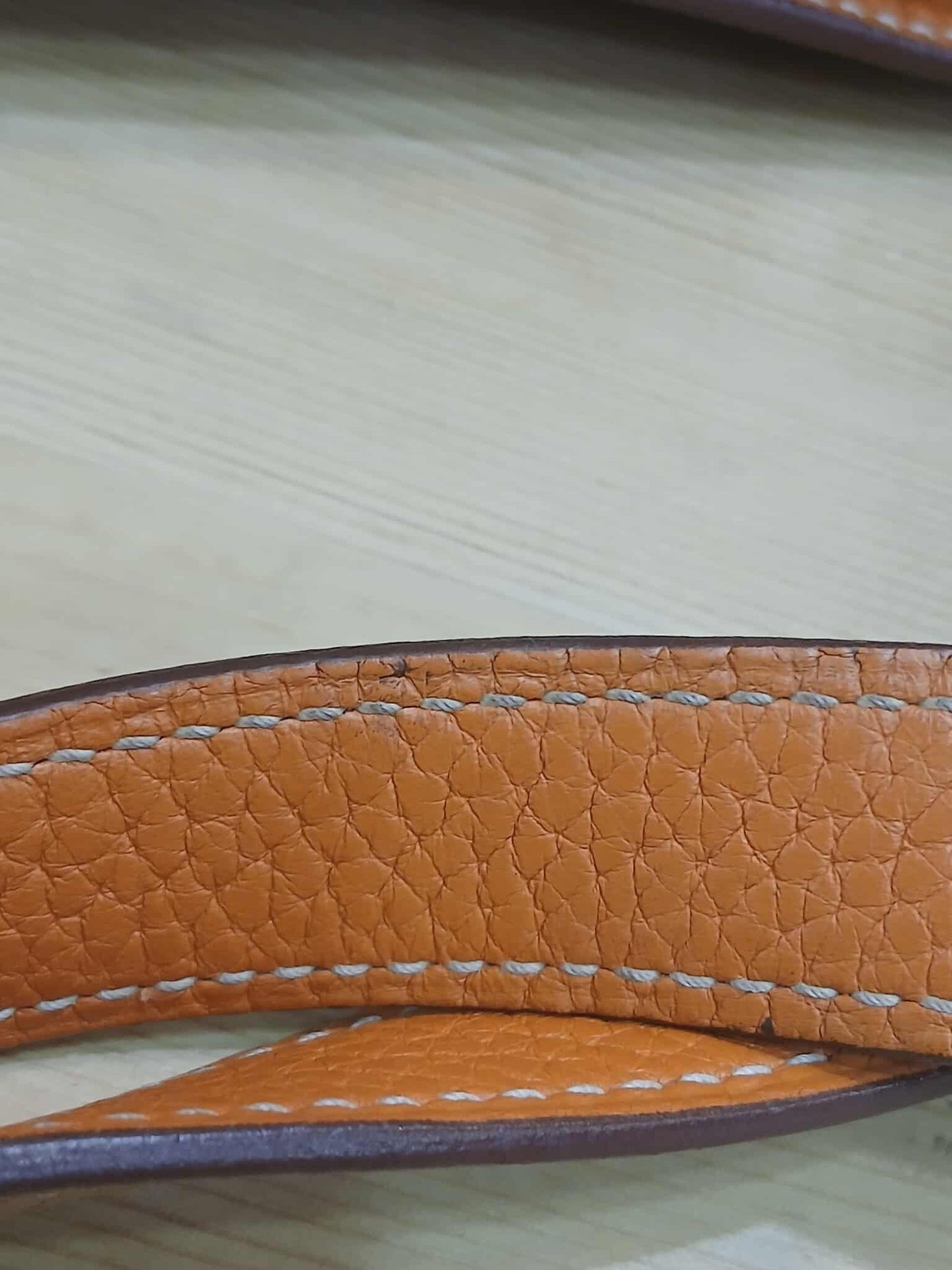 Hermes Double Sens 36 Gold/Poppy Orange Clemence Stamp R Square 2014