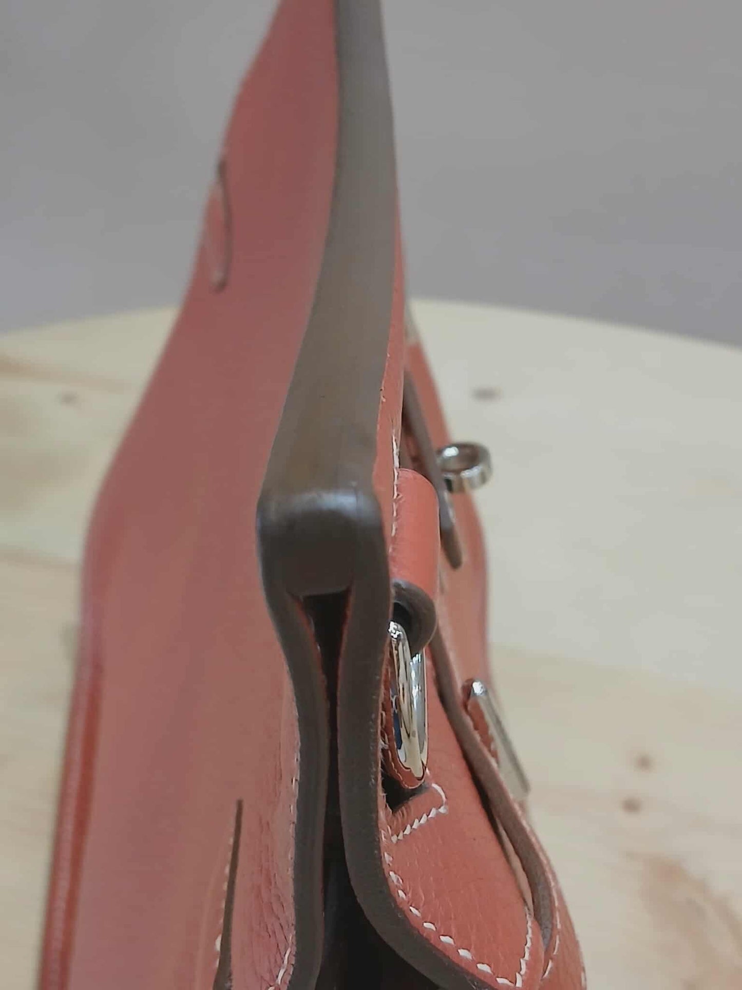 Hermes Jypserie 28 Clemence Rouge Venetian Stamp  P 2012