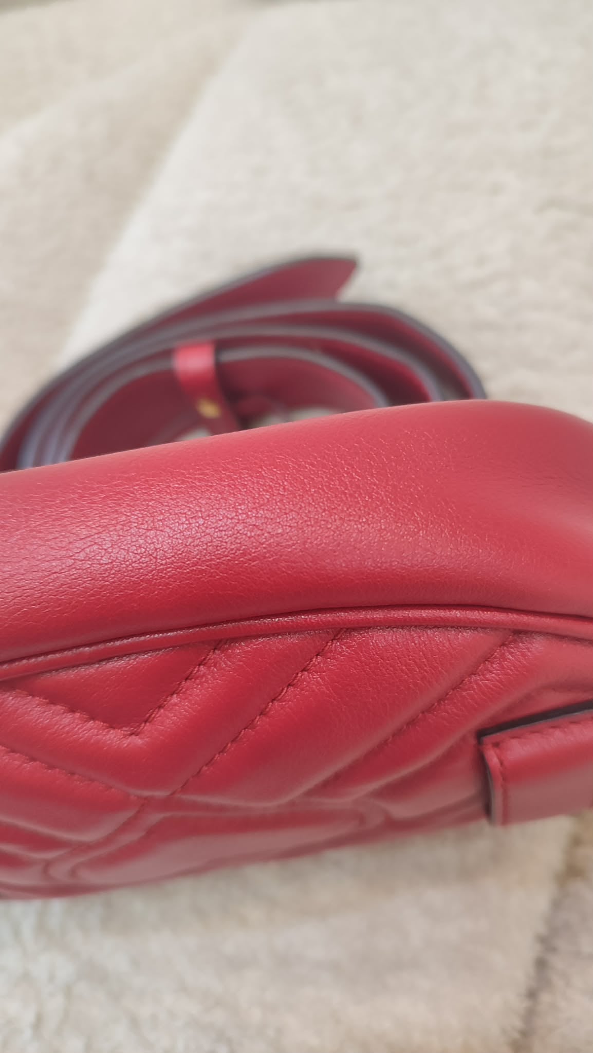 Gucci GG Marmont Beltbag Red