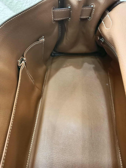 Hermes JPG 42 Gold Clemence Stamp N Square 2010