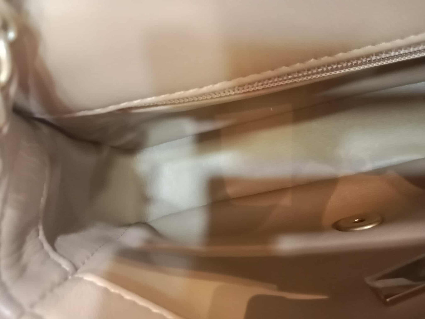 Chanel Seasonal Flap Heart Charms Beige Microchipped