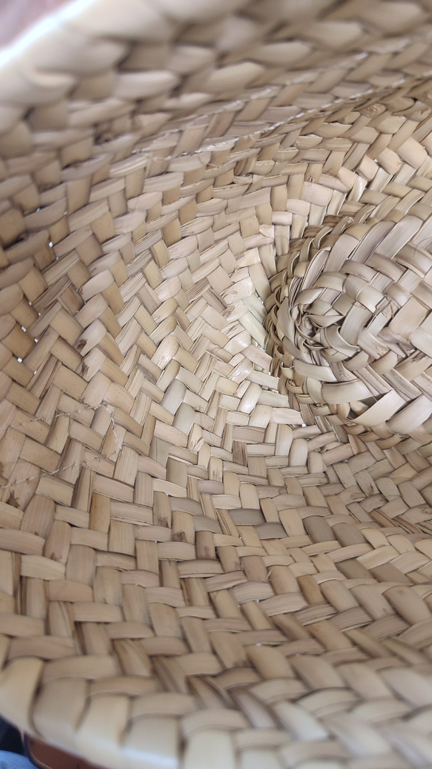 Chloe Marcie Small Raffia Basket Brown Bag