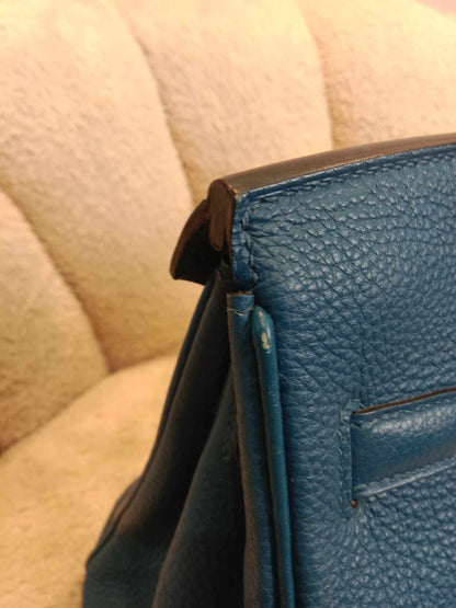 Hermes Birkin 30 Bleu De Galice Togo Stamp C 2018