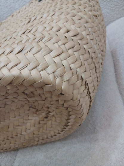 Prada Raffia Tote Bag White