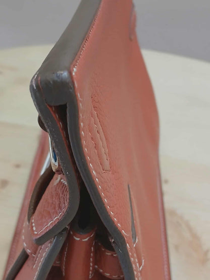 Hermes Jypserie 28 Clemence Rouge Venetian Stamp  P 2012