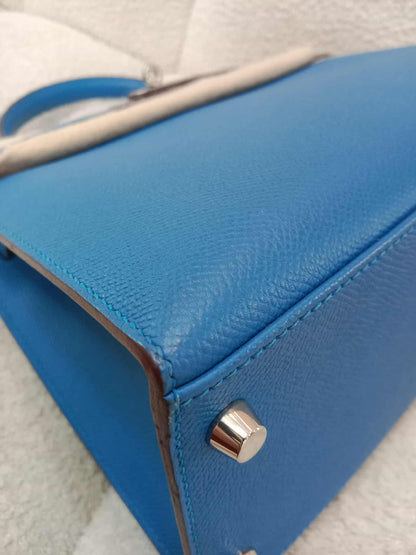 Hermes Kelly 28 Mykonos Sellier Epsom Stamp O Square 2011