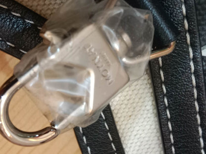 Moynat Paris M Tote Monogrammed Bag Black/White MM