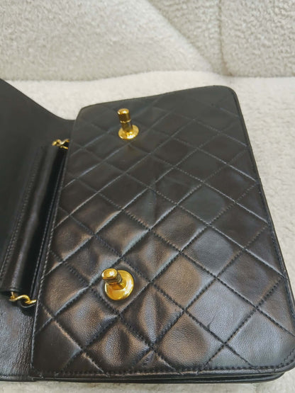 Chanel Matelasse Lambskin Double Turn Lock Vintage Mini Briefcase Series 1