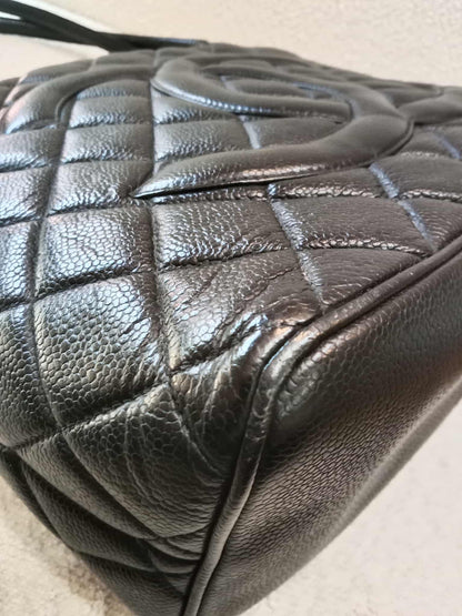 Chanel Medallion Black Caviar Series 7