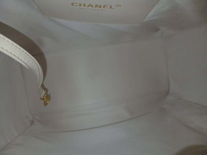 Chanel 25 Beige Caviar Medium Microchipped