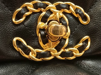 Chanel 19 Lambskin Large Black Series30