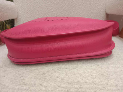 Hermes Evelyne Rose Tyrien Epsom PM Stamp Q Square 2013