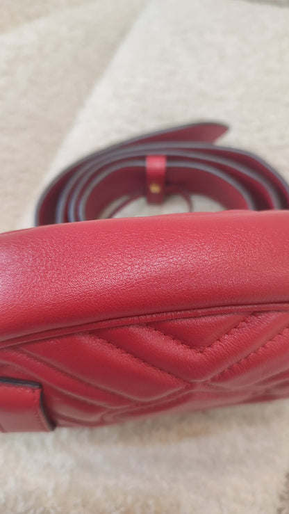 Gucci GG Marmont Beltbag Red