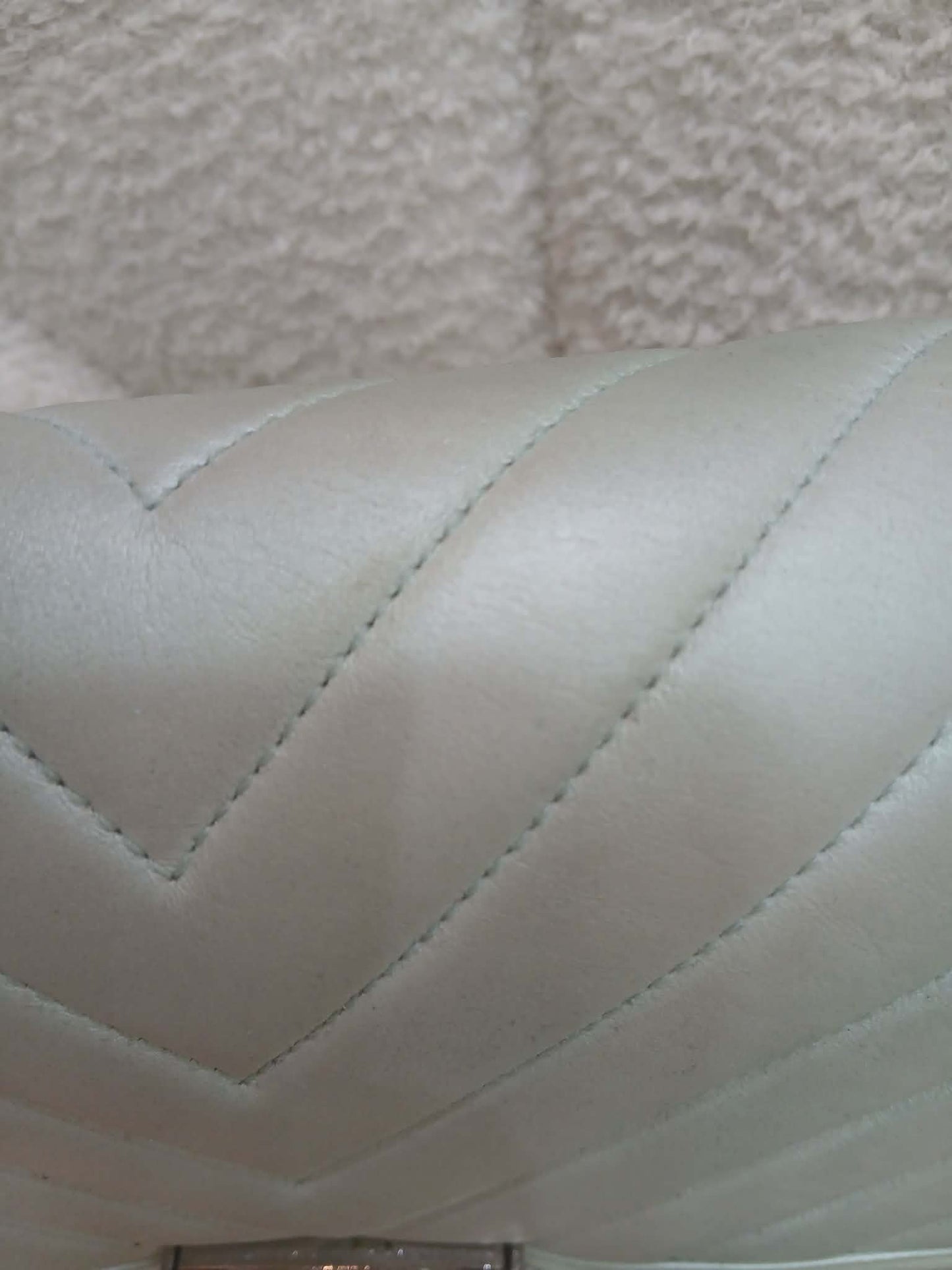 Chanel Leboy Chevron Iridescent Green Old Medium Series 25