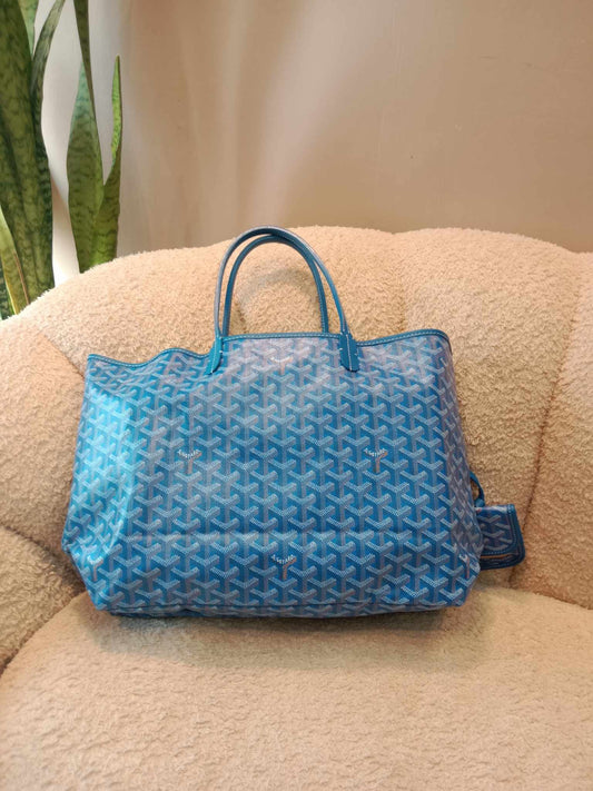 Goyard St. Louis Tote PM Blue