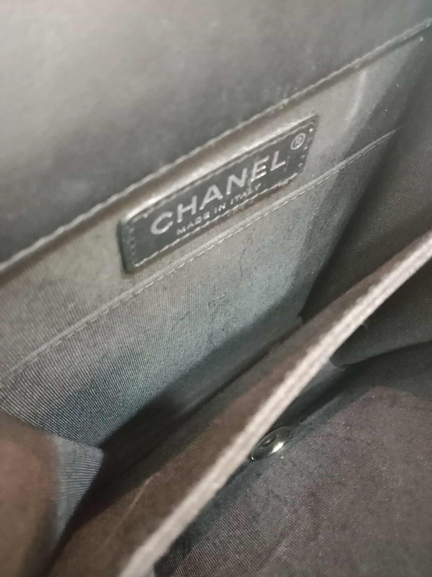 Chanel North South Boy Flap Bag Tweed/Lambskin Series 27