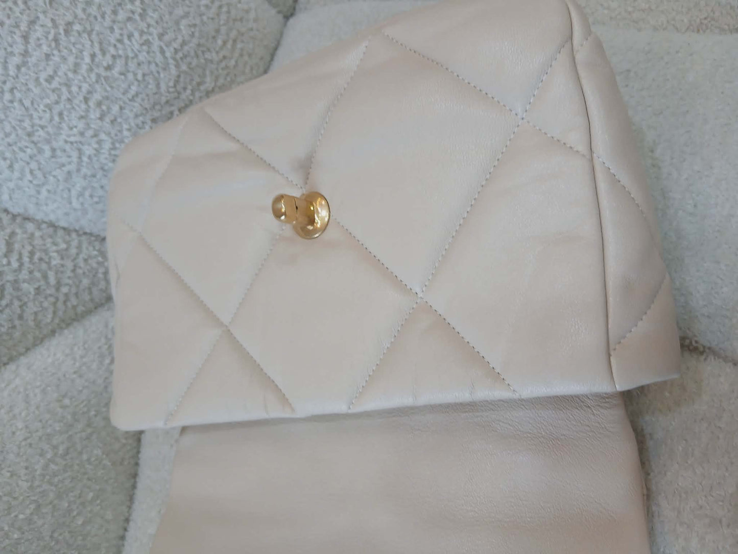 Chanel 19 Beige Lambskin Small Series 30