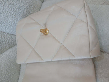 Chanel 19 Beige Lambskin Small Series 30