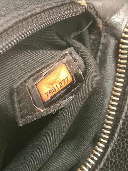 Chanel Medallion Black Caviar Series 7