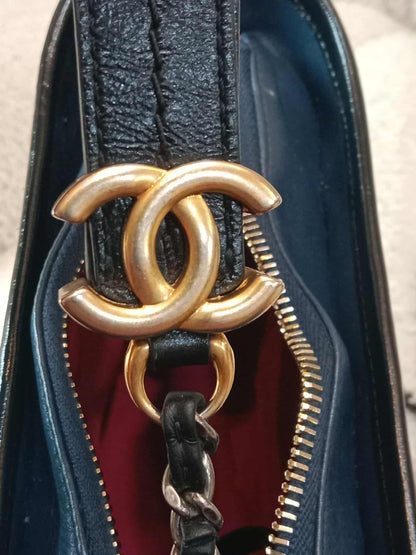 Chanel Gabrielle Hobo Bag Bicolor Blue/Black Series 29