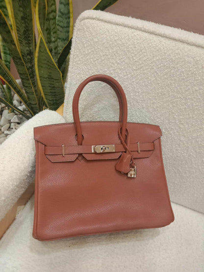 Hermes Birkin 30 Ardennes Noisette Stamp I Square 2005