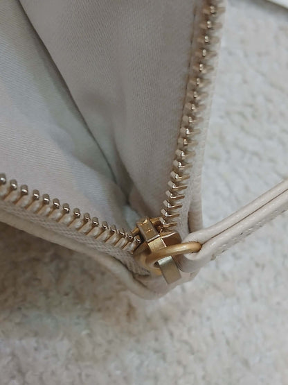 Chanel 25 Beige Caviar Medium Microchipped