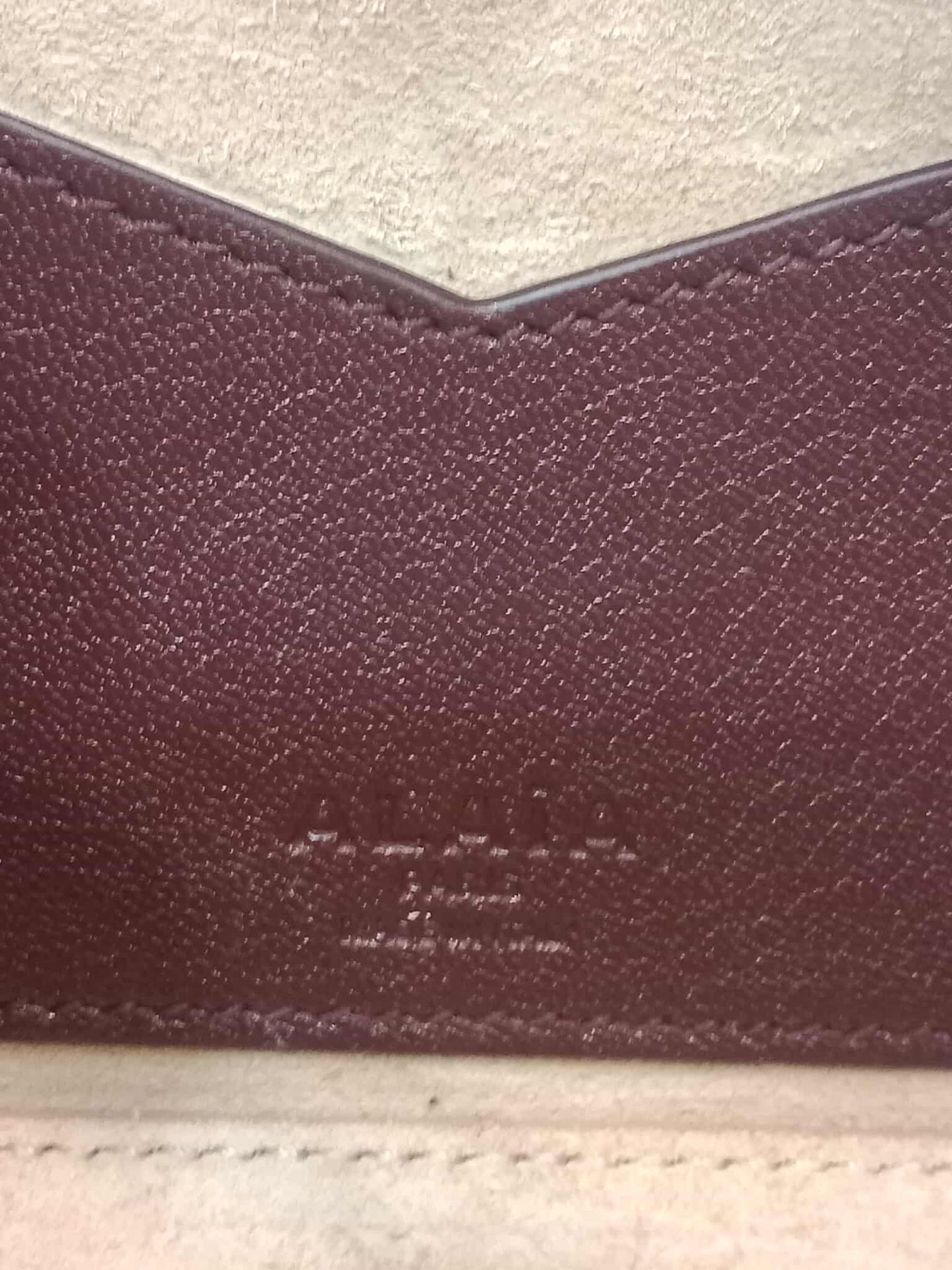 Alaia Le Teckel Suede Bag Burgundy