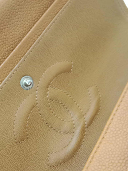 Chanel Classic Double Flap Medium Caramel Caviar Series 14