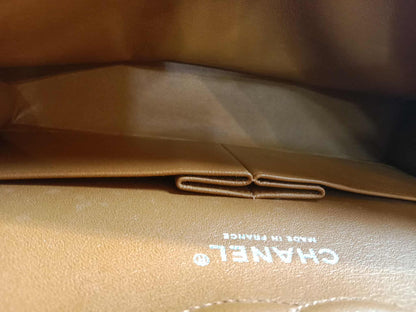 Chanel Classic Double Flap Medium Caramel Caviar Series 14