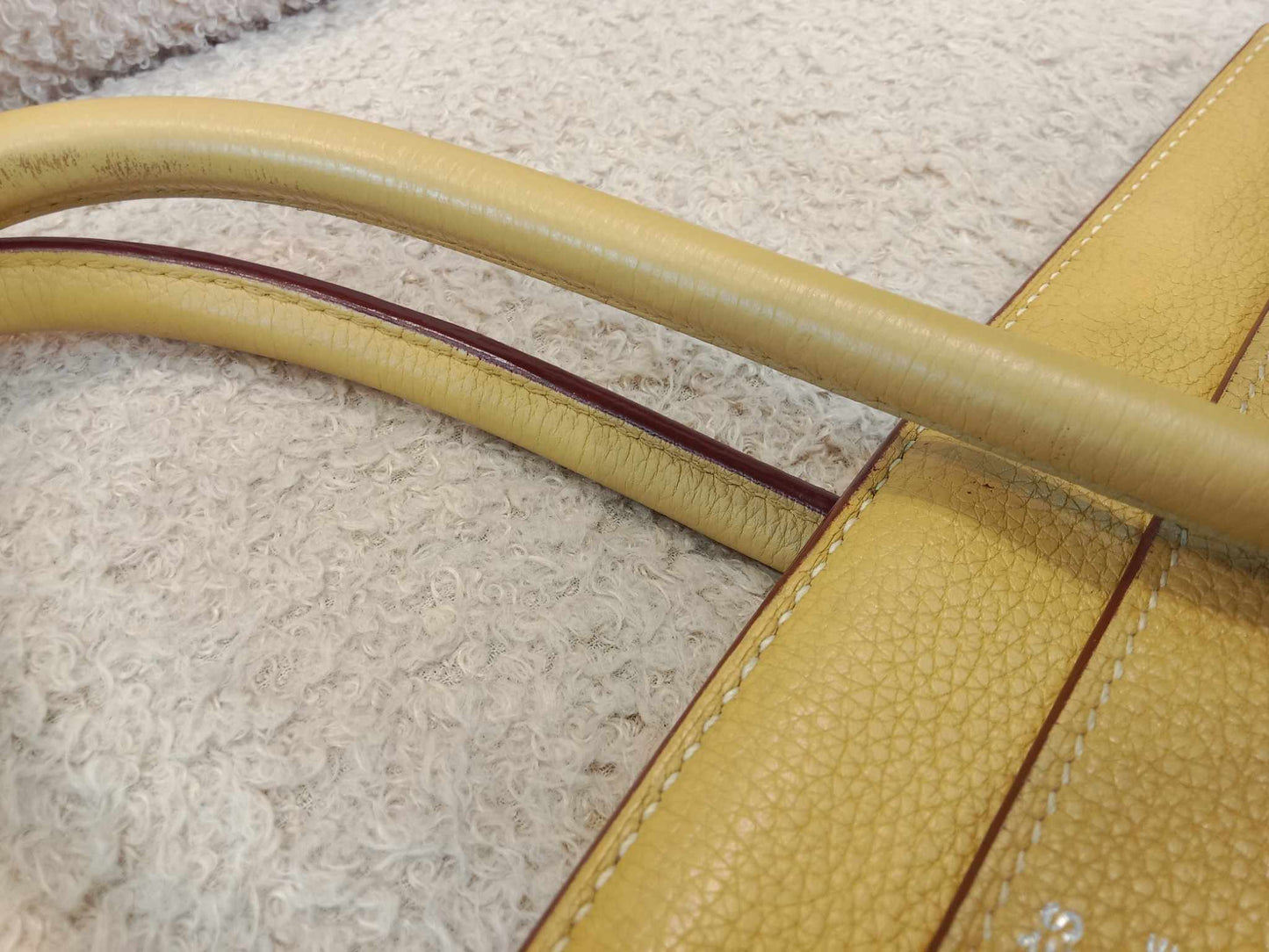 Hermes Birkin 35 Jaune Poussin Togo Stamp M Square 2009