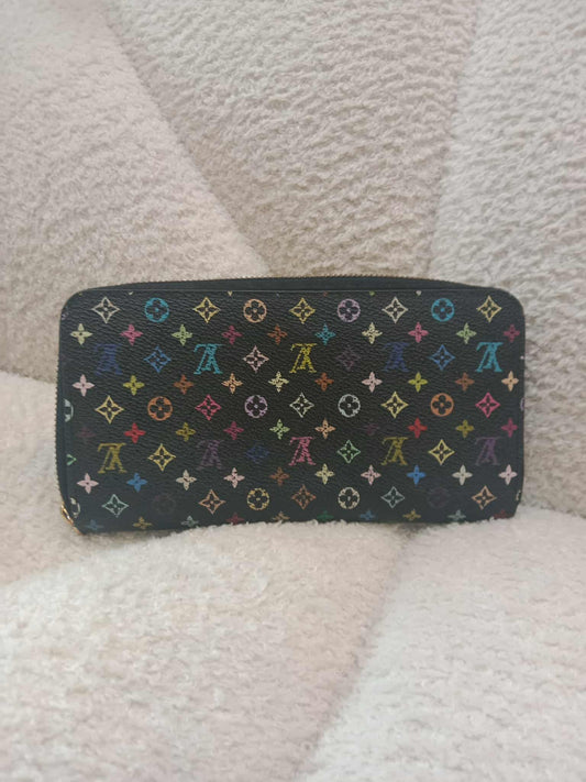 Louis Vuitton Zippy Wallet Takashi Murakami Monogram Multicolor