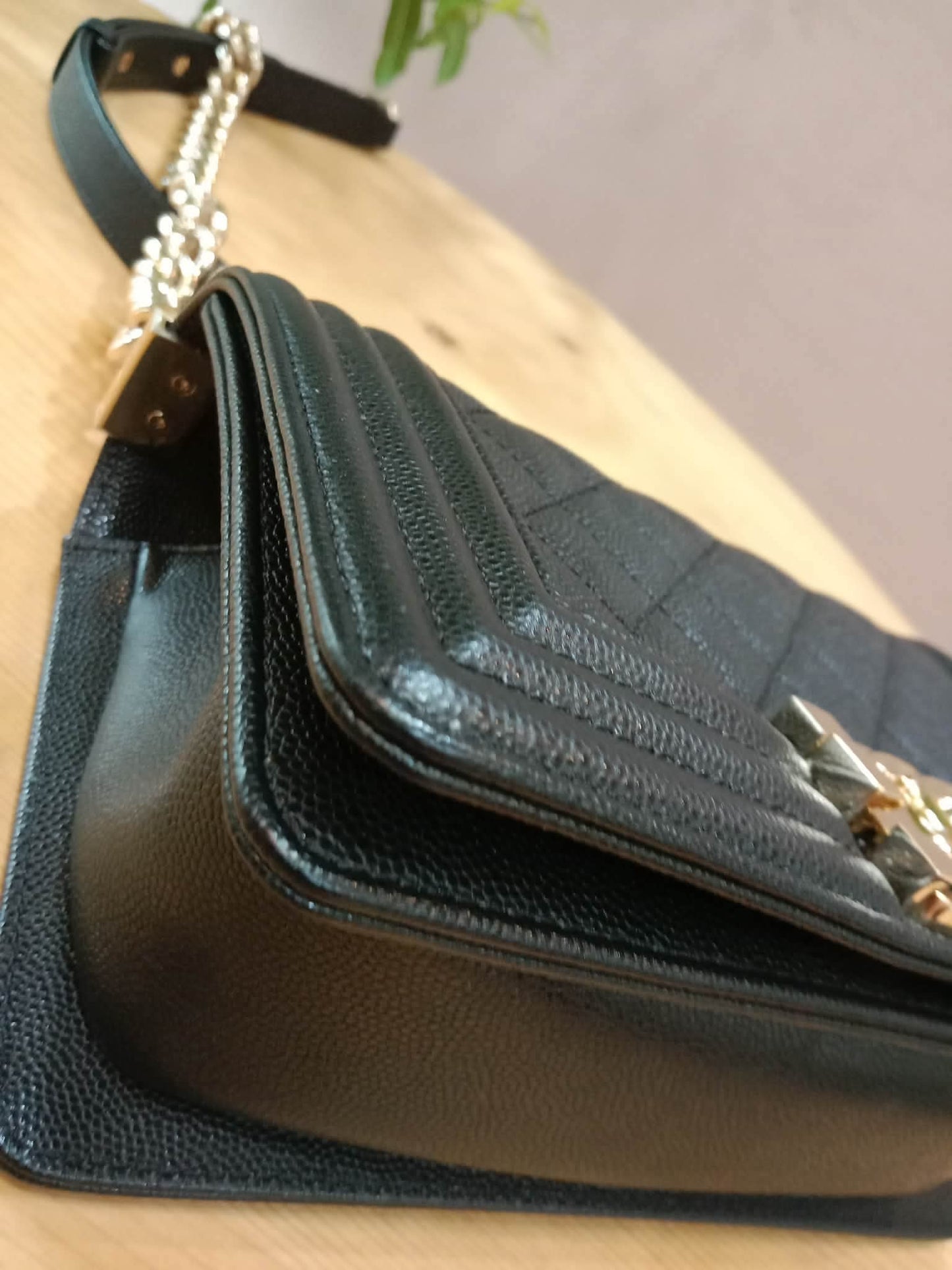 Chanel Le Boy Flap Caviar Small Black Series 23