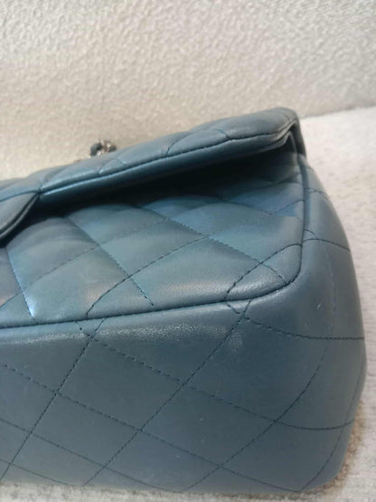 Chanel Jumbo Double Flap Lambskin Blue Series16