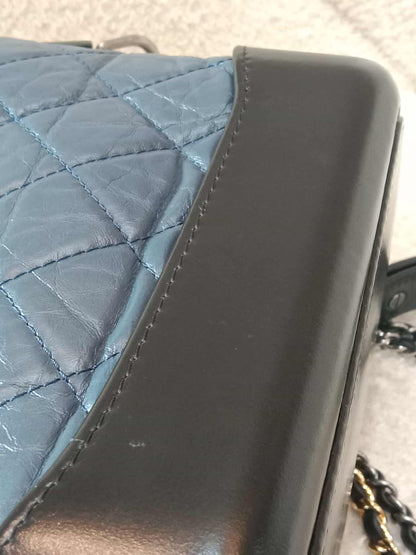 Chanel Gabrielle Hobo Bag Bicolor Blue/Black Series 29