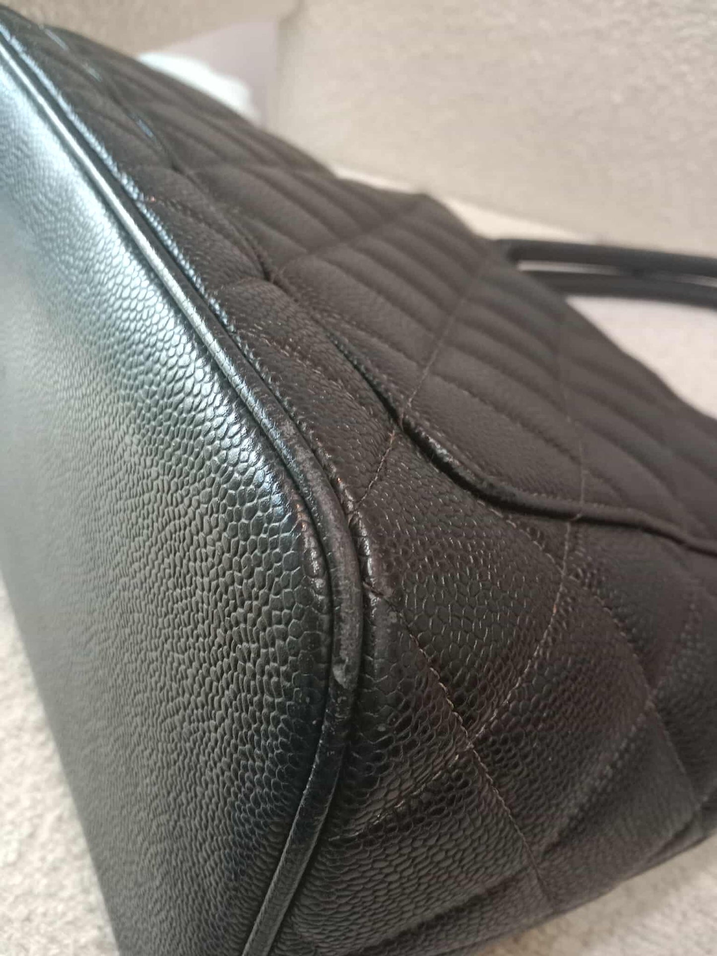 Chanel Medallion Black Caviar Series 7