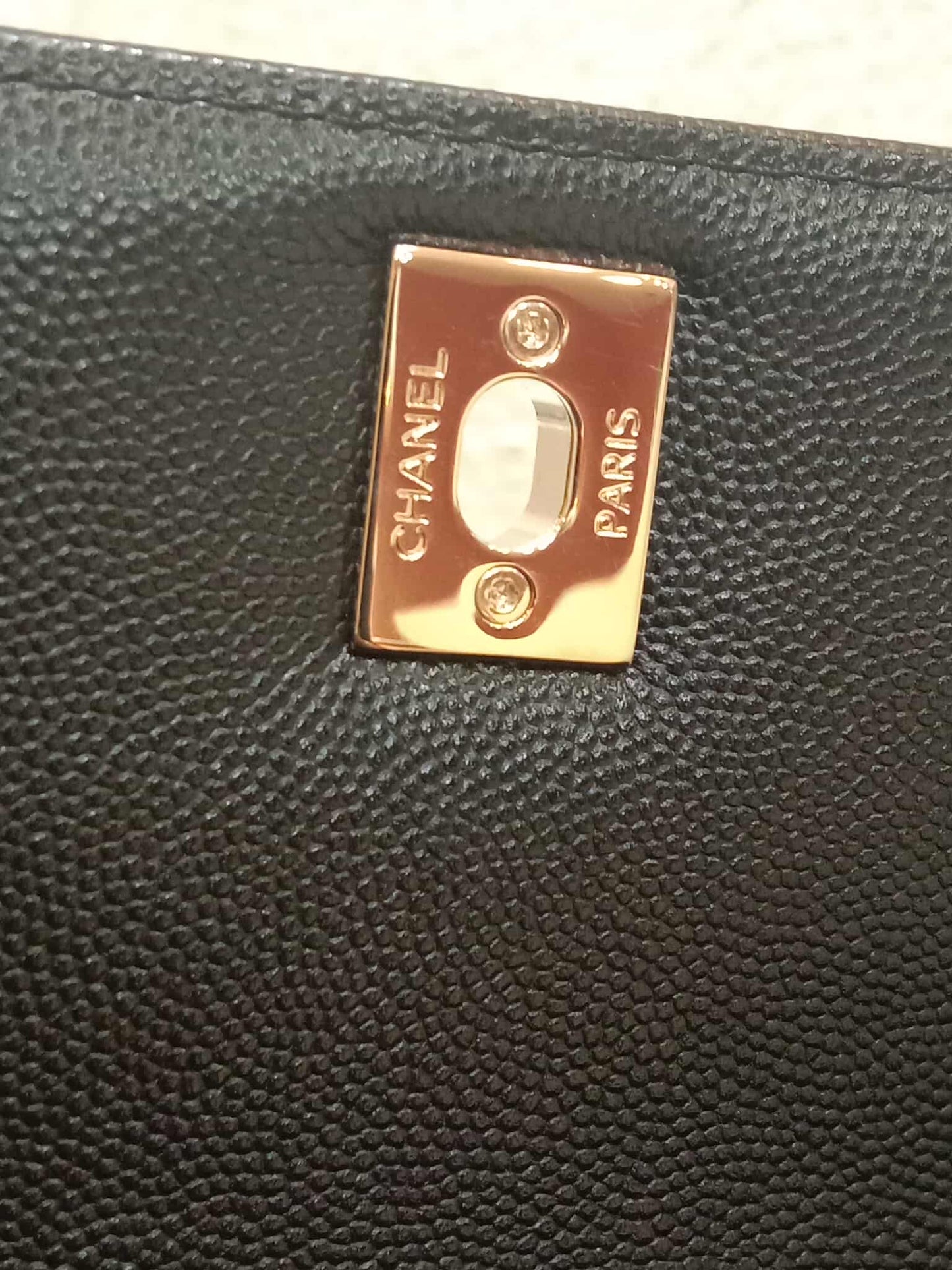 Chanel Cocohandle Eastwest Top Handle Caviar Bag Black