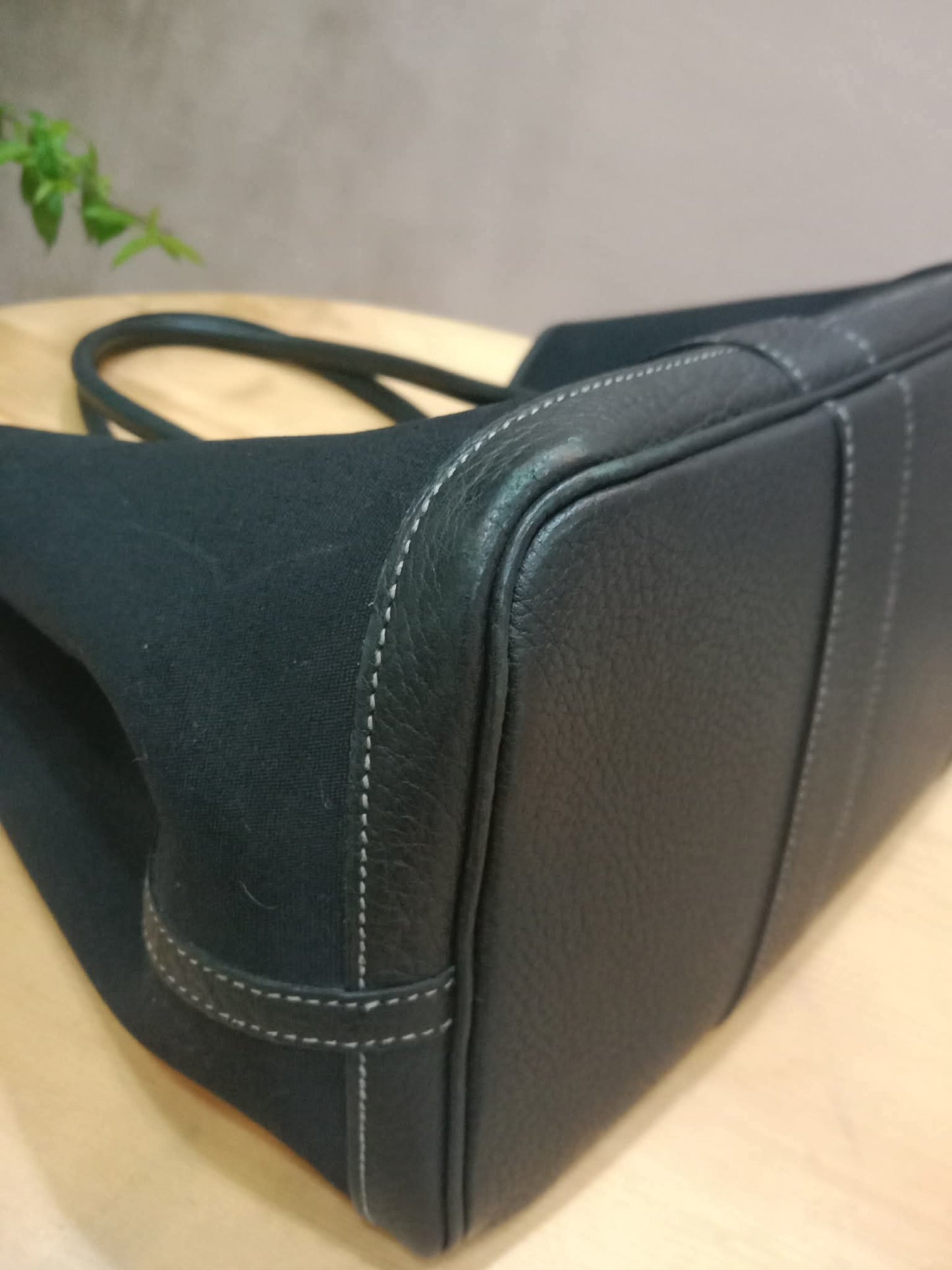 Hermes GPT 36 Canvas/Leather Black