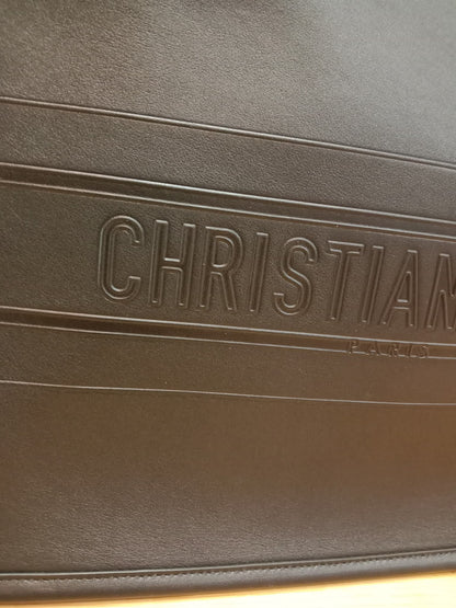 Christian Dior Book Tote Calfskin Medium Black PM