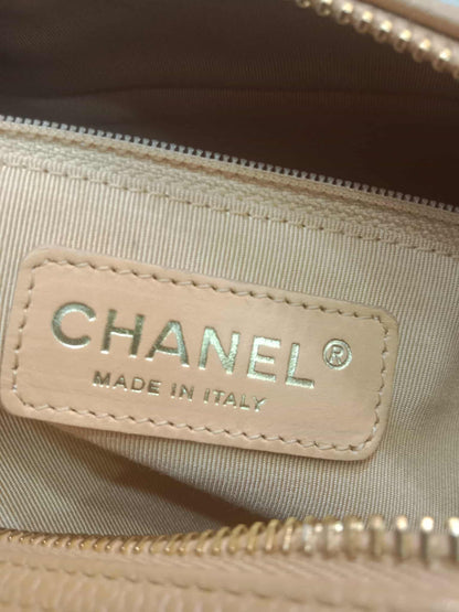 Chanel Bowling Bag Beige Caviar Series 9