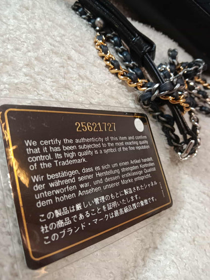 Chanel Gabrielle Small Hobo Bag in Navy/Black Calfskin Series 25