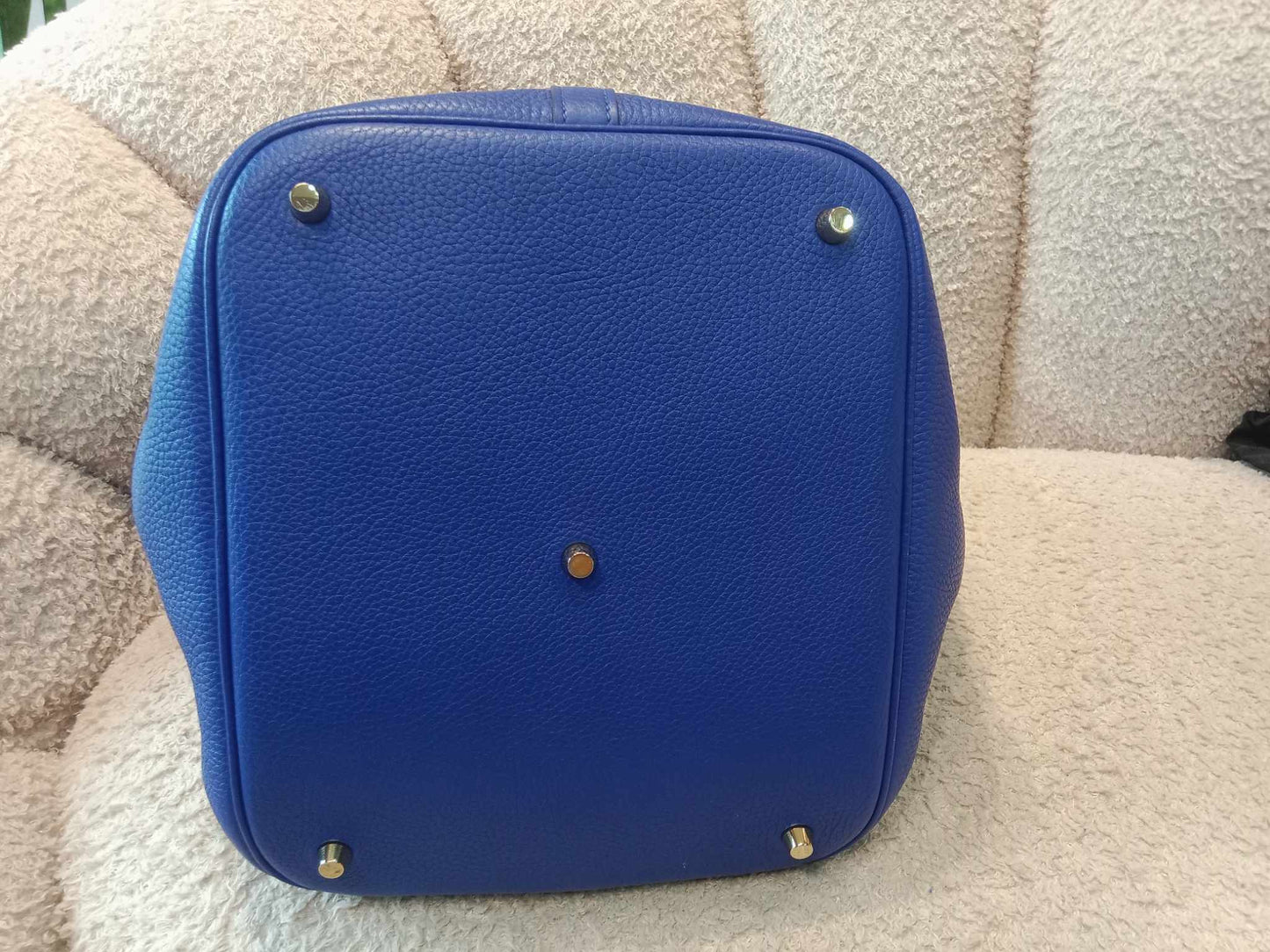 Hermes Picotin 26 Clemence Bleu Electrique Stamp C 2018