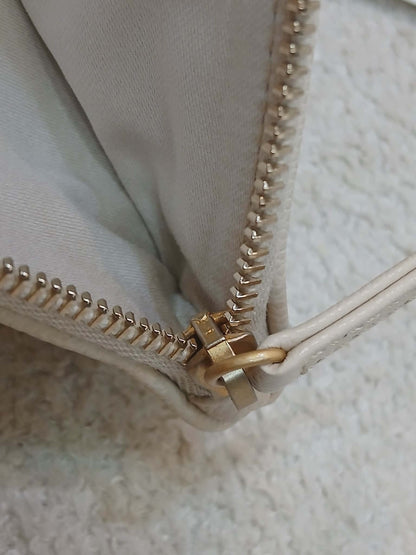 Chanel 25 Beige Caviar Medium Microchipped