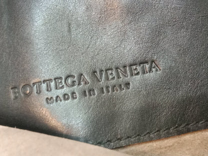 Bottega Veneta Intrecciato Messenger Bag Black