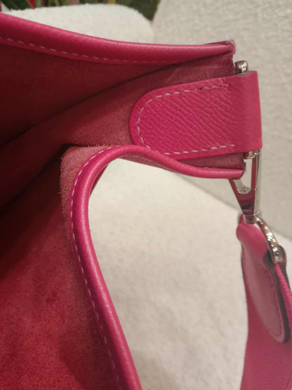 Hermes Evelyne Rose Tyrien Epsom PM Stamp Q Square 2013