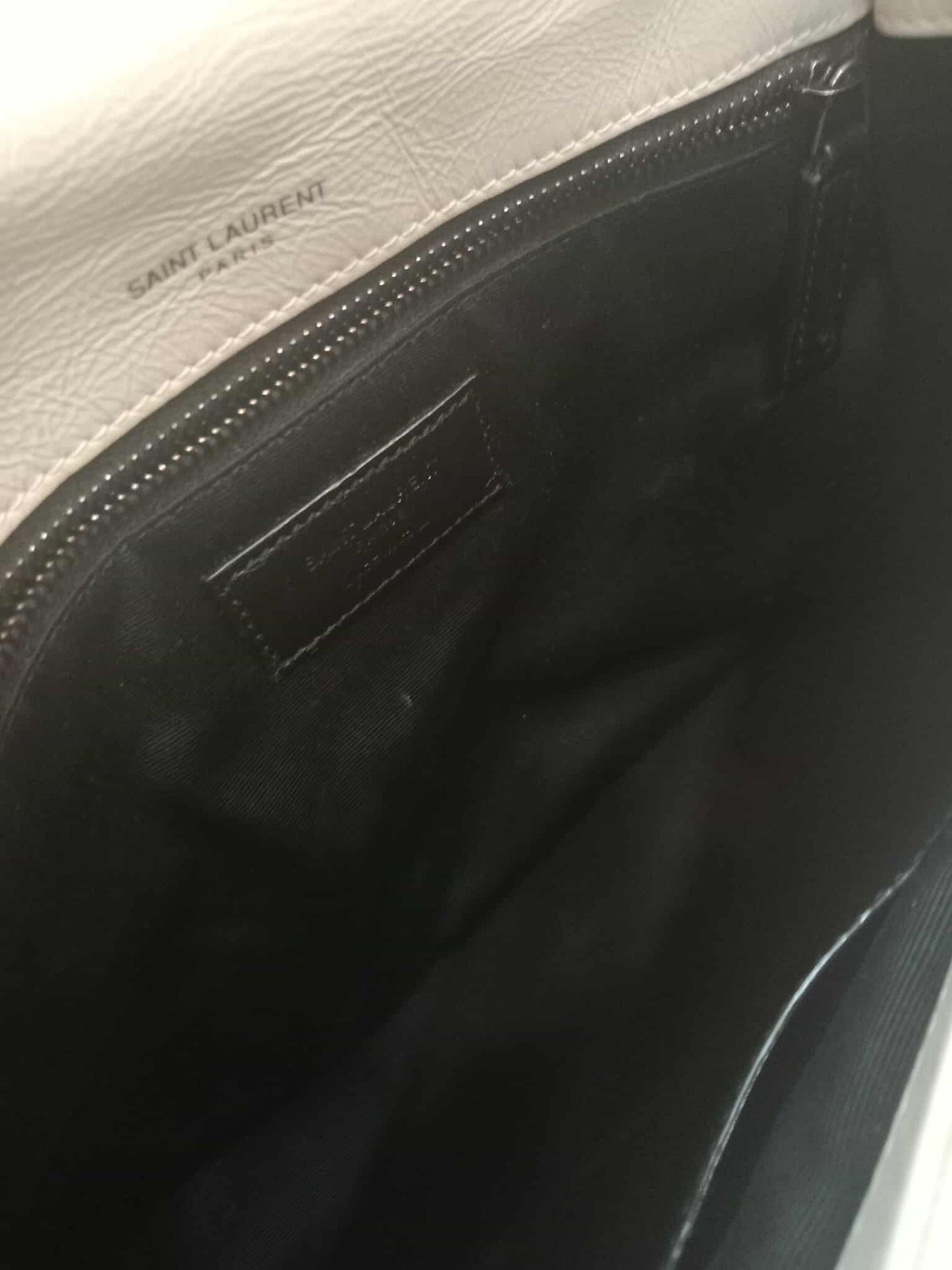 Saint Laurent Niki Medium Shoulder Bag in White Quilted Calfskin