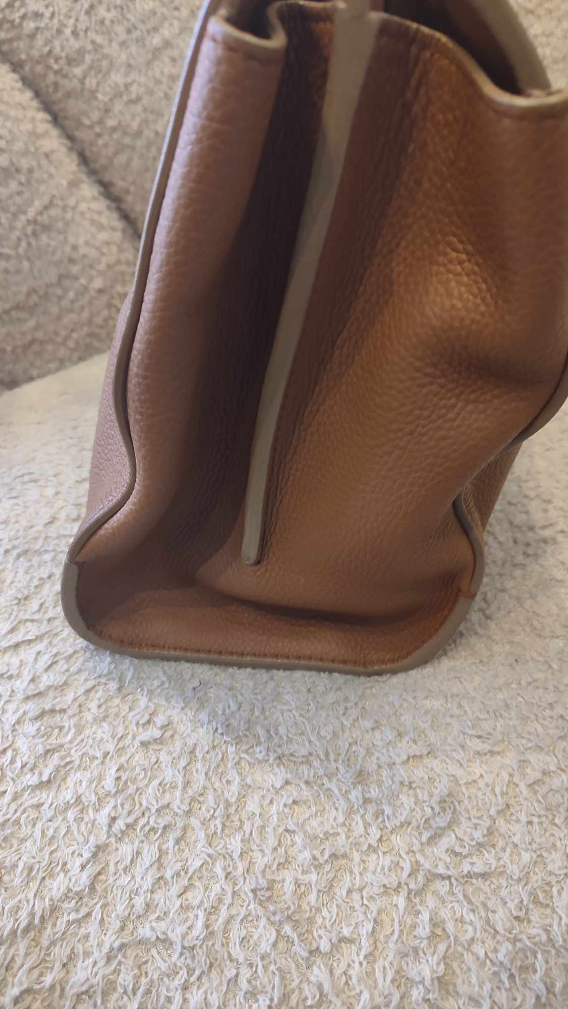 Loro Piana Odessa Cluisee Top Handle Brown Bag