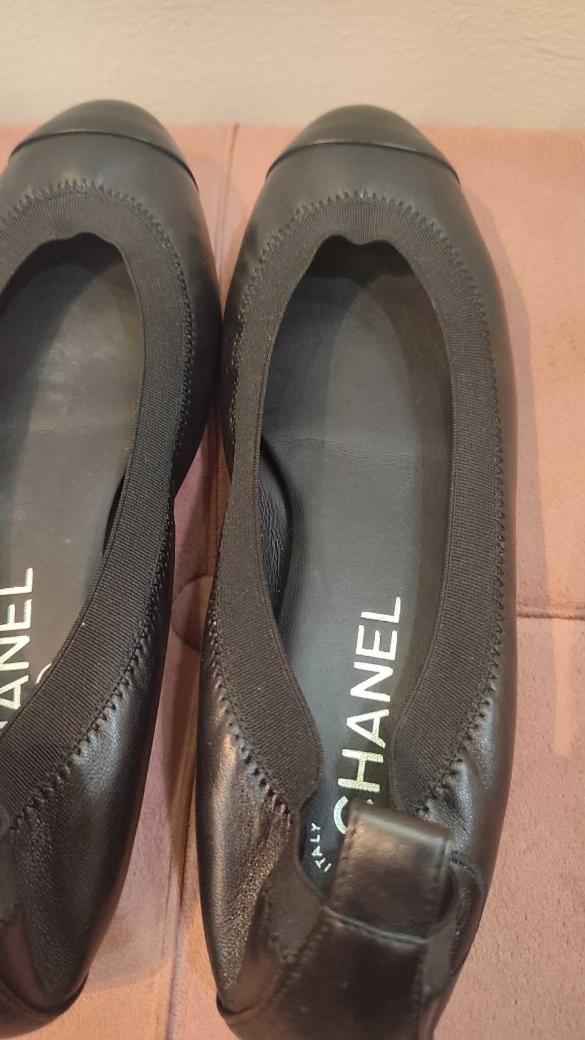 Chanel Ballet Flats Black Size 37C