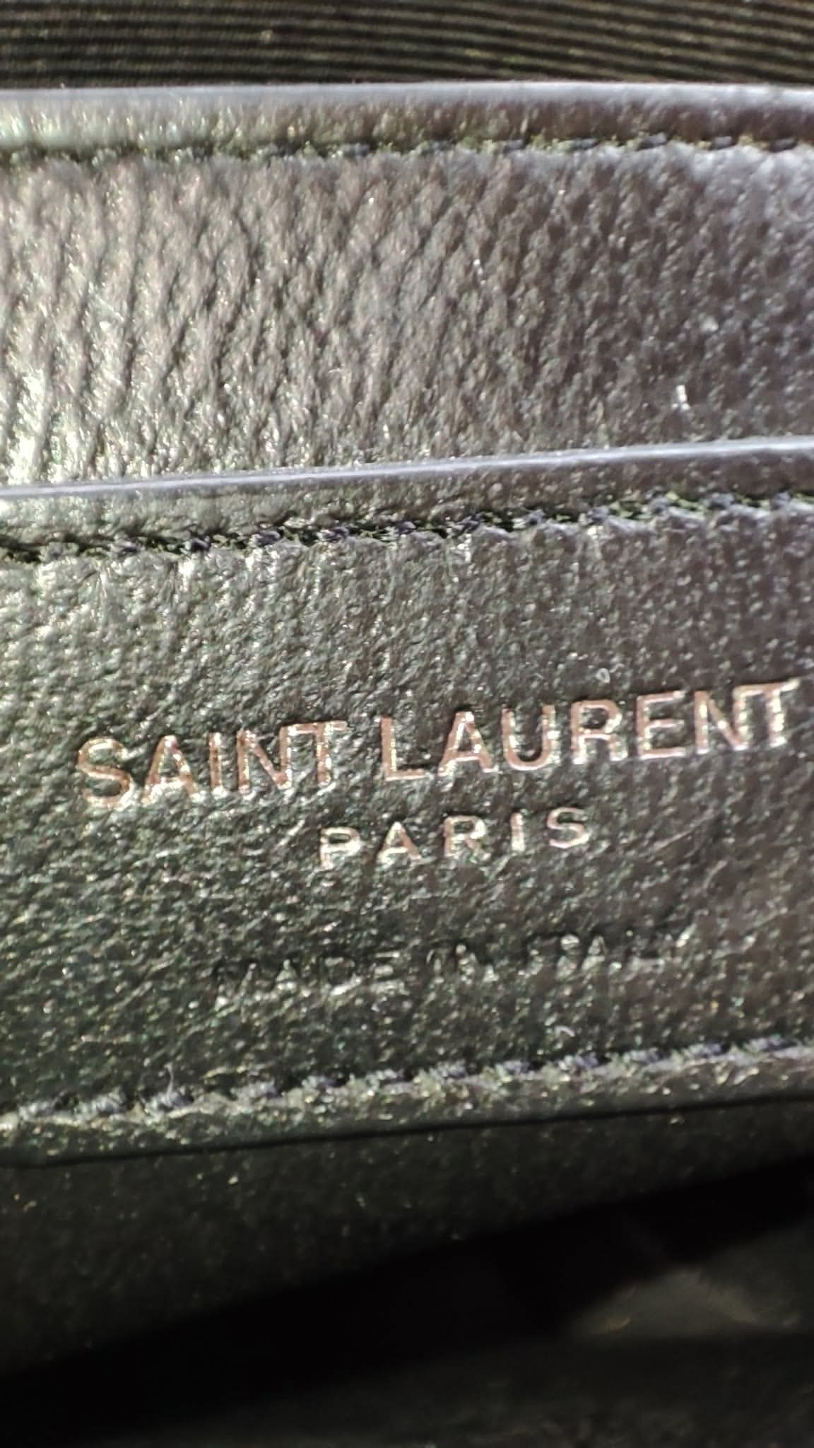 YSL Heart Black Slingbag