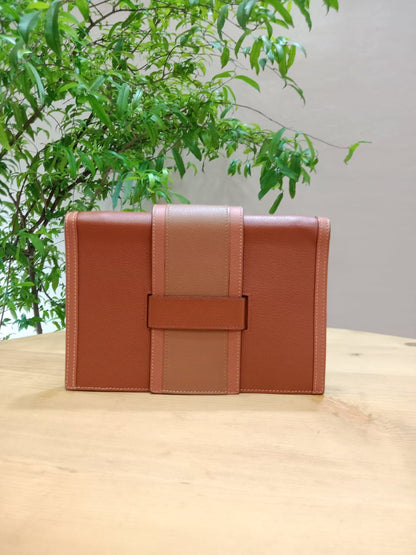 Hermes H Passant Clutch Bicolor Stamp Z 2021